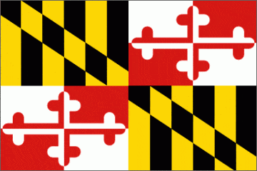 Things to Do in Maryland. State flag of Maryland pictured.