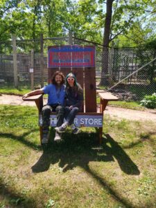 Giant Adirondack chair photo opportunity at Bear Store in Hale Michigan