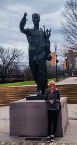Torchbearer statue eternal flame Knoxville Tennessee