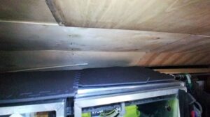 Cat jumping to cabinet