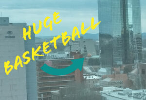 Worlds largest basketball Knoxville Tennessee from SunSphere
