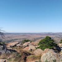 Summit view from Mount Scott Oklahoma showing expansive valleys and distant mountains