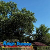 Approaching the entrance at Kings Dominion
